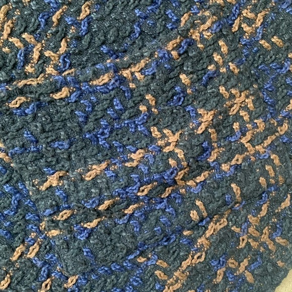 Women’s Poncho WORLD MARKET Navy Boucle Knit Cape One Size - Picture 6 of 6